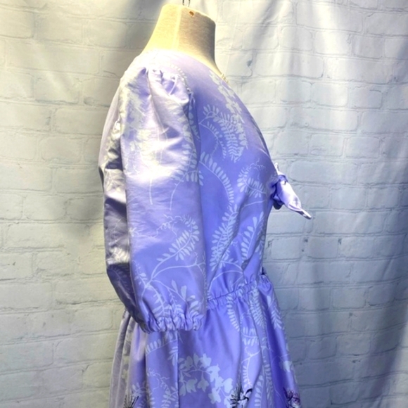 Lavender floral print dress by INC International Concepts with tie front - Picture 11 of 16